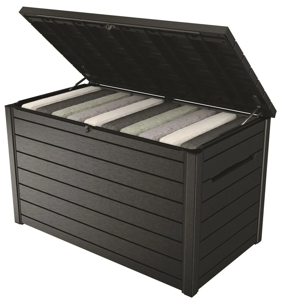 Záhradný úložný box RIO 870L tmavosivý