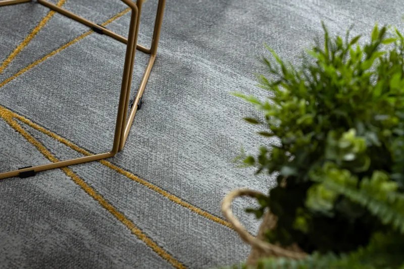Dywany Łuszczów Kusový koberec Emerald 1022 grey and gold - 180x270 cm