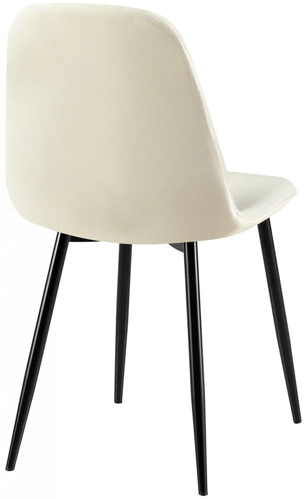 Stolička Giverny látka - krémová