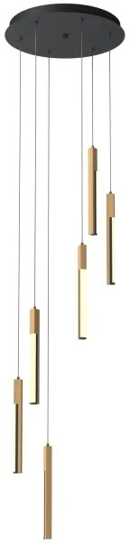 Zuma Line MD4768-6-3BMT - LED Luster na lanku ELIOT LED/25W/230V