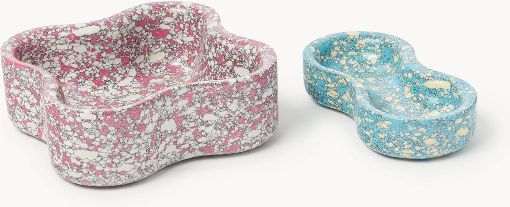 Dekoračné misky z technického mramoru Elara, 2 ks