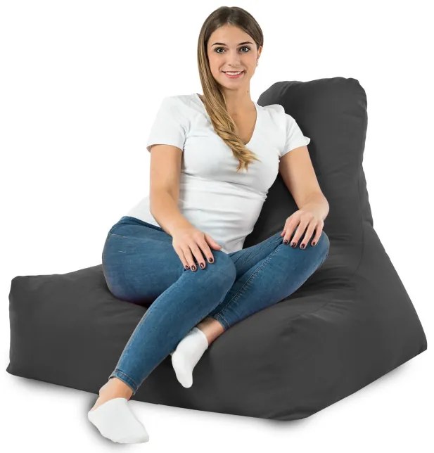 Kreslo Bali plyš sivé