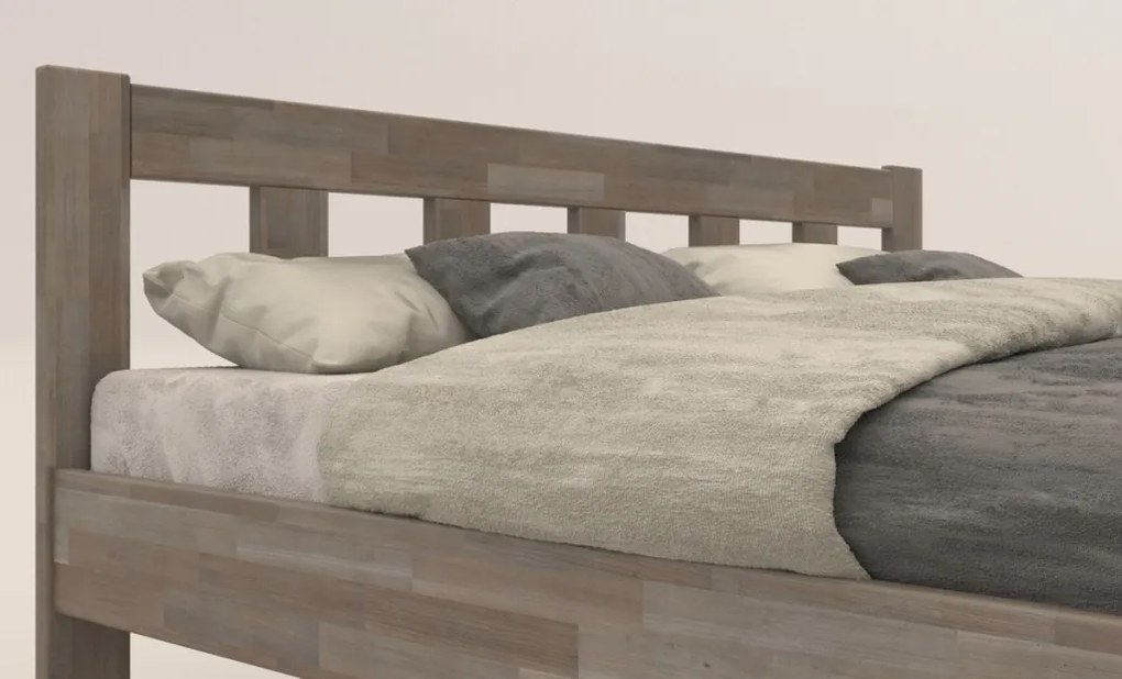 Manželská posteľ Tema 180x200 cm, šedý buk