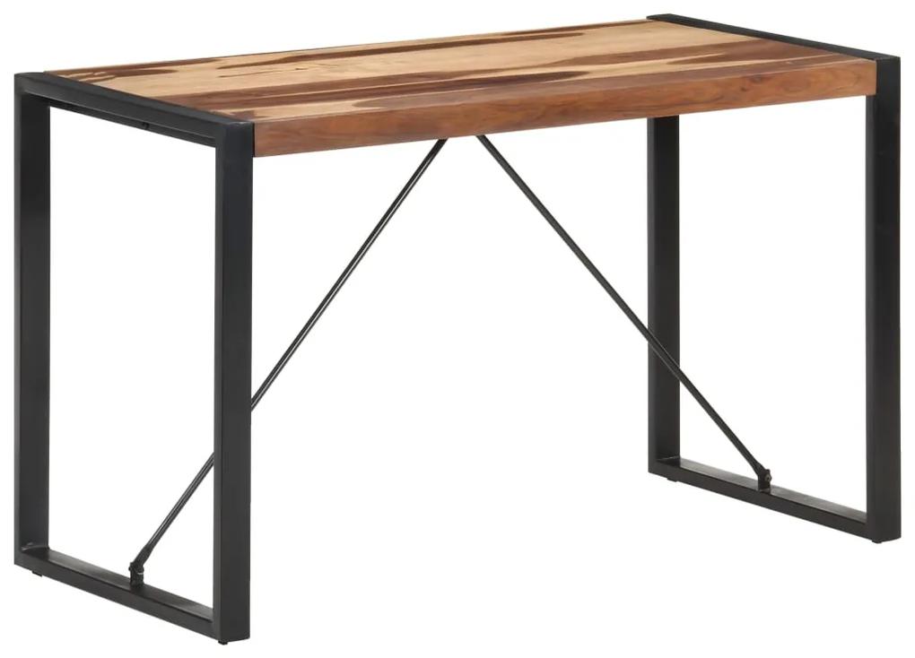 Jedálenský stôl 120x60x75 cm masívne drevo so sheeshamovou úpravou