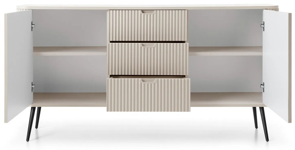 KOMODA BELLISSA KAŠMÍR + ČIERNE NOŽIČKY 168 cm