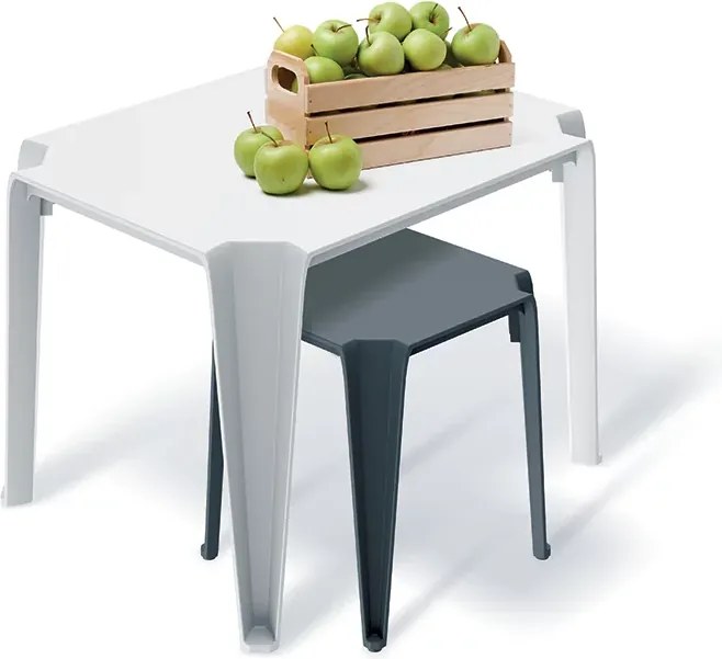 Záhradný konferenčný stolík LOTTIES 77x59x56,5 cm zelený