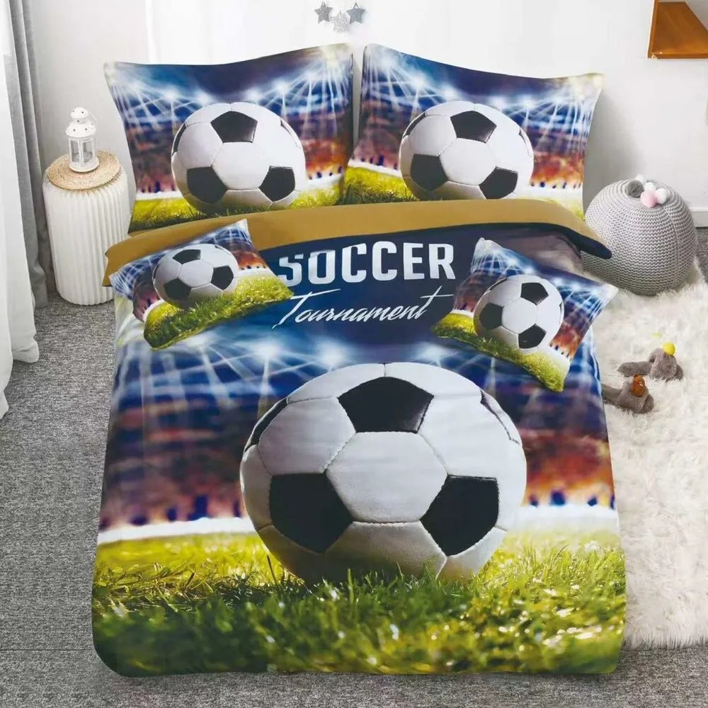 Obliečky GOAL STADIUM 3-dielna sada 140x200 cm