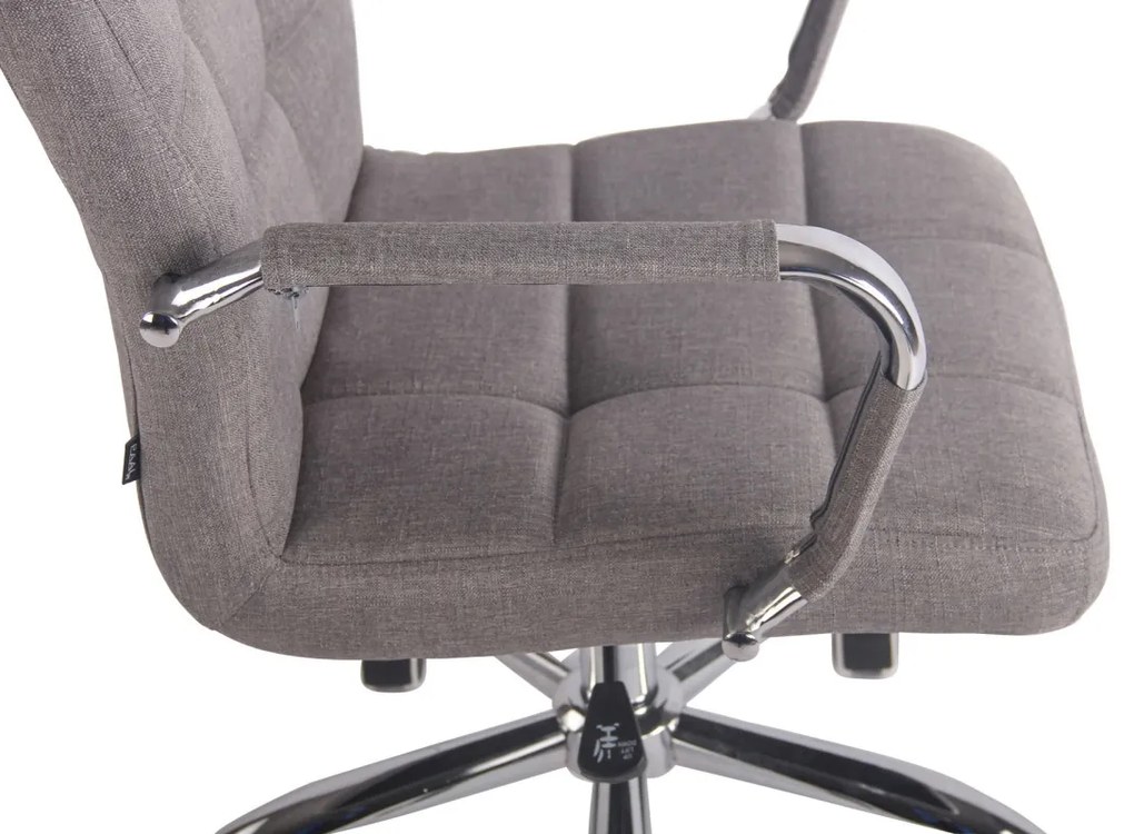 Kancelárska stolička Deli - látka - Sivá