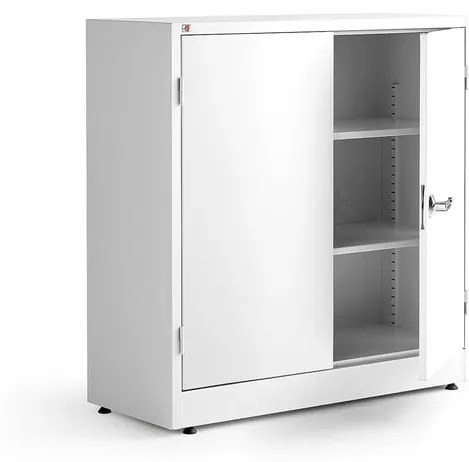 Kovová skriňa STYLE, 1000x1000x400 mm, biela/biela