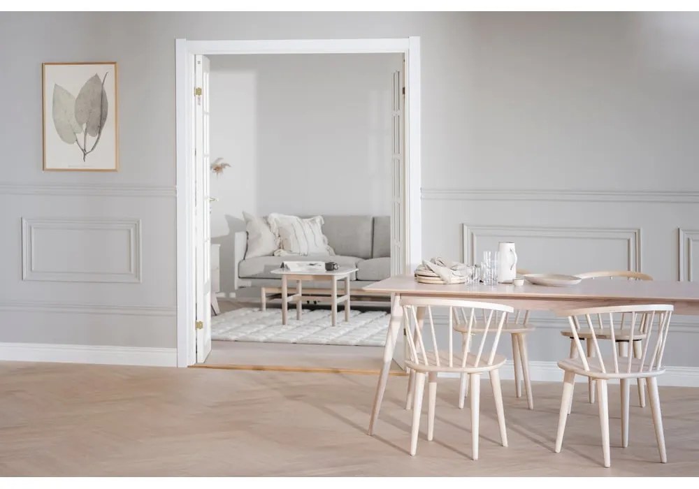 Rozkladací jedálenský stôl s doskou v dubovom dekore 190x90 cm Yumi - Rowico