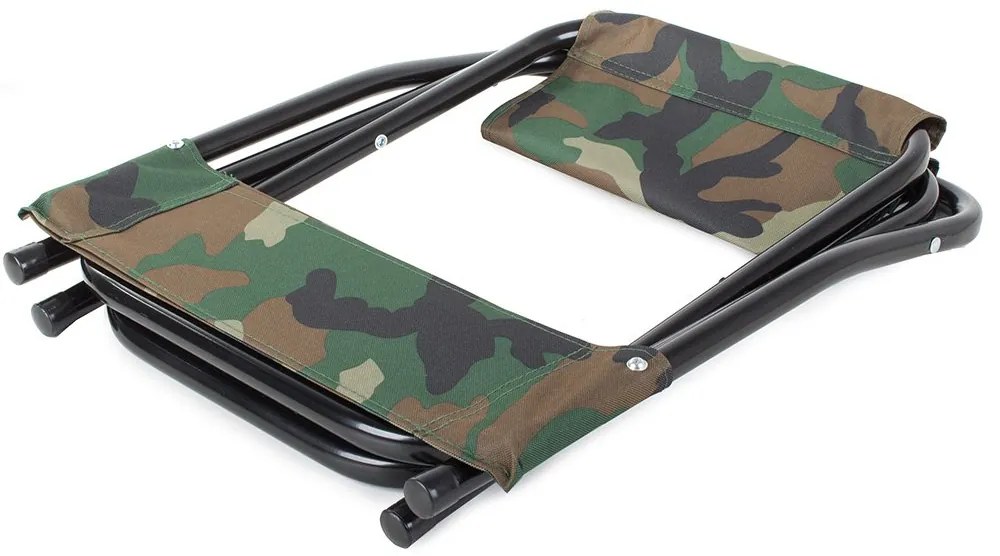 Verk 01671 Kempingová skladacia stolička 2 v 1 maskáč