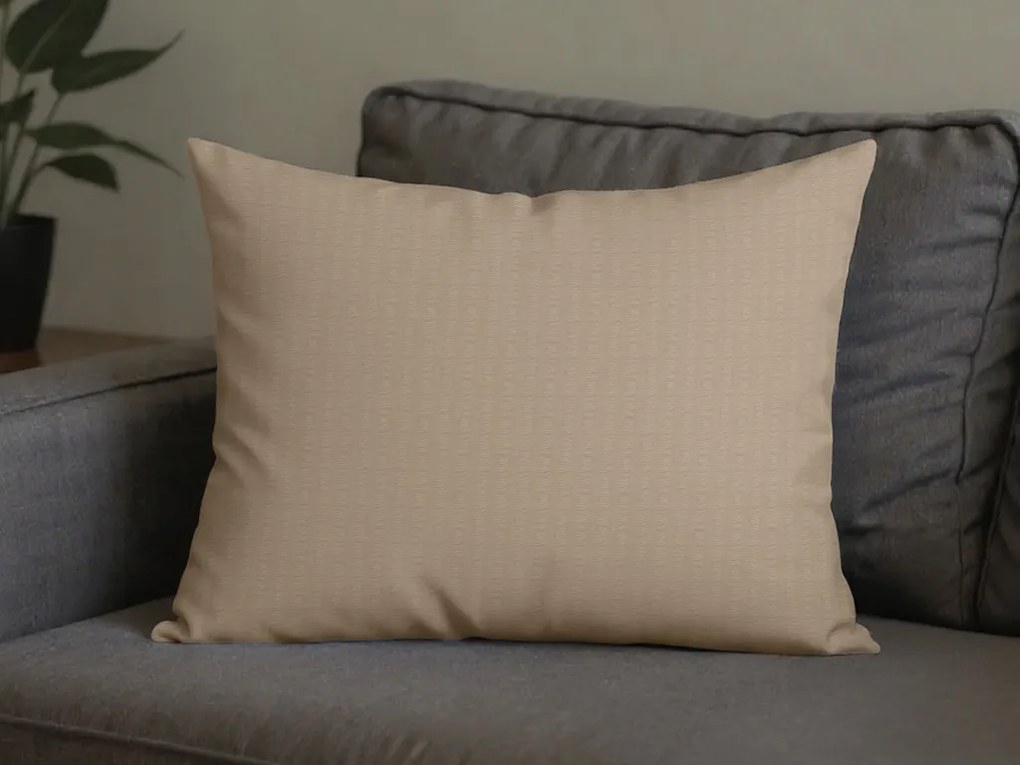 Krepová obliečka na vankúš DENYX 70x90 cm svetlohnedá