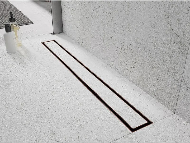 Mexen Flat 360° M13 sprchový žľab 2v1, 50 cm, ružové zlato, 1610050-40