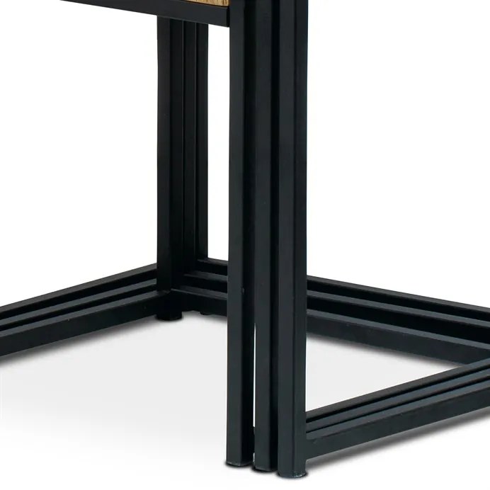 BONTEC Konferenčný stolík 45x45cm, mdf, divoký dub, AF-3003 OAK Farba: Hnedá