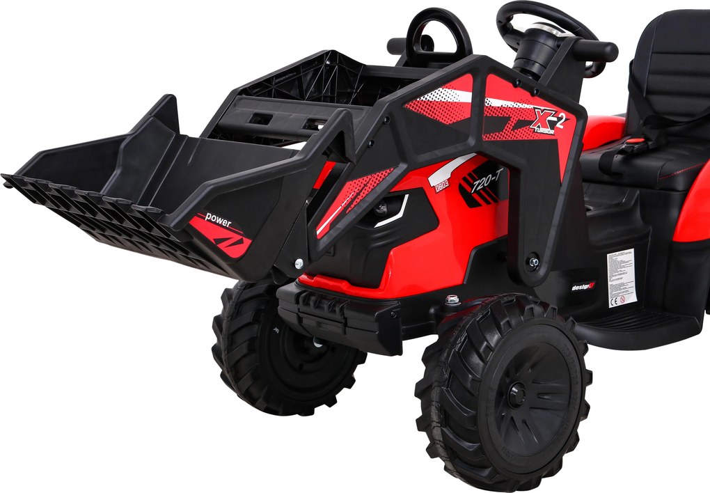 Ramiz Traktor s prívesom 720-T červený