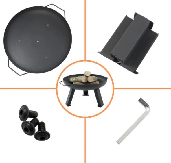 Prenosné ohnisko Fire Black