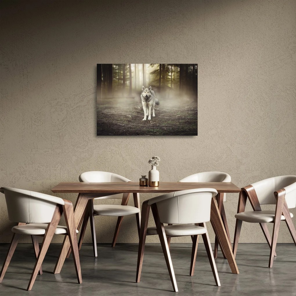 Sklenený obraz - Strážca lesa (70x50 cm)