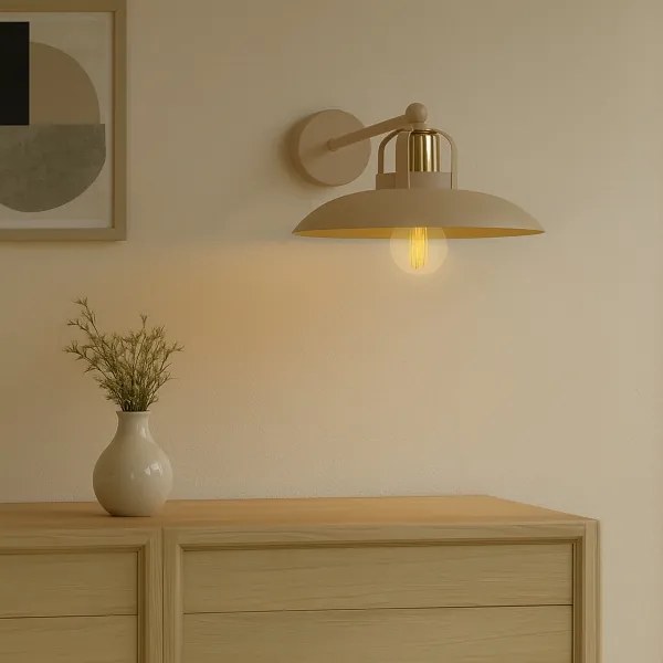 Brilagi - LED Nástenné svietidlo FLAMENGO 1xE27/60W/230V béžová