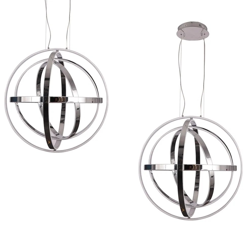 Závesné LED svietidlo Copernicus, 5x LED 260w, 3000k, ch