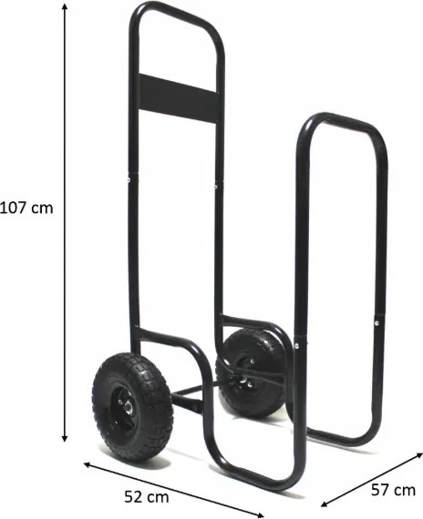 Prepravný vozík na krbové drevo