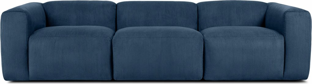 Trojmiestna modulárna pohovka Konsimo Buffo, modrá