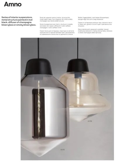 Redo 01-1771 - Závesné svietidlo na lanku AMNO 1xE27/42W/230V pr. 33 cm sivé