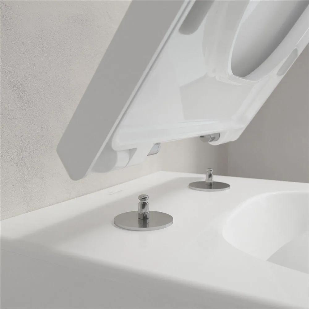 VILLEROY &amp; BOCH Collaro Combi-Pack, závesné WC s DirectFlush + WC sedátko s poklopom, s QuickRelease a Softclosing, biela alpská, 4626HS01
