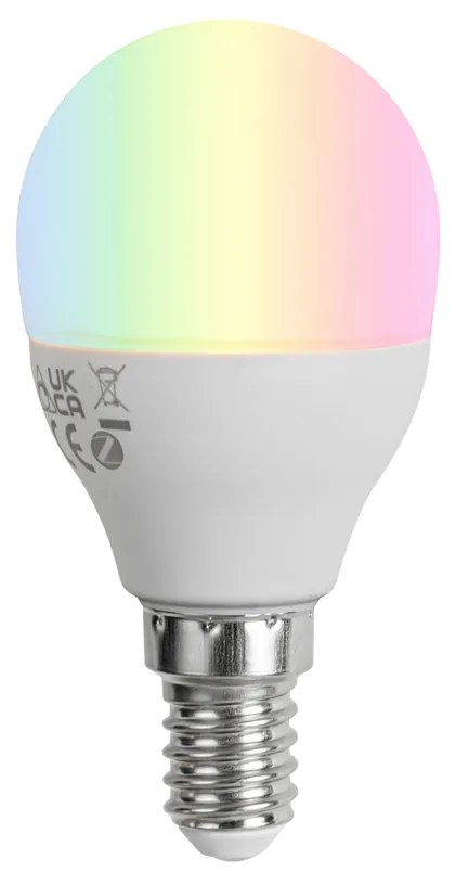Stmievateľná LED žiarovka E14 G45 Opal 4,9 W 470 lm 2700-6500 K