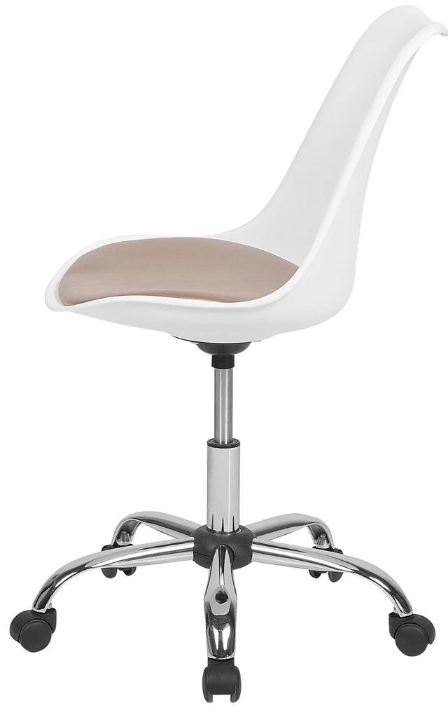 Kancelárska stolička biela/zlatá DAKOTA II Beliani