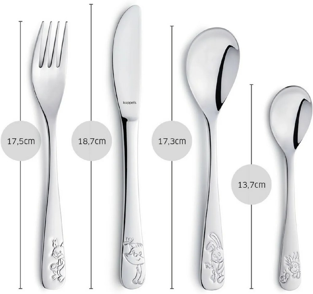 Amefa 4-dielna súprava detských príborov Forest Friends