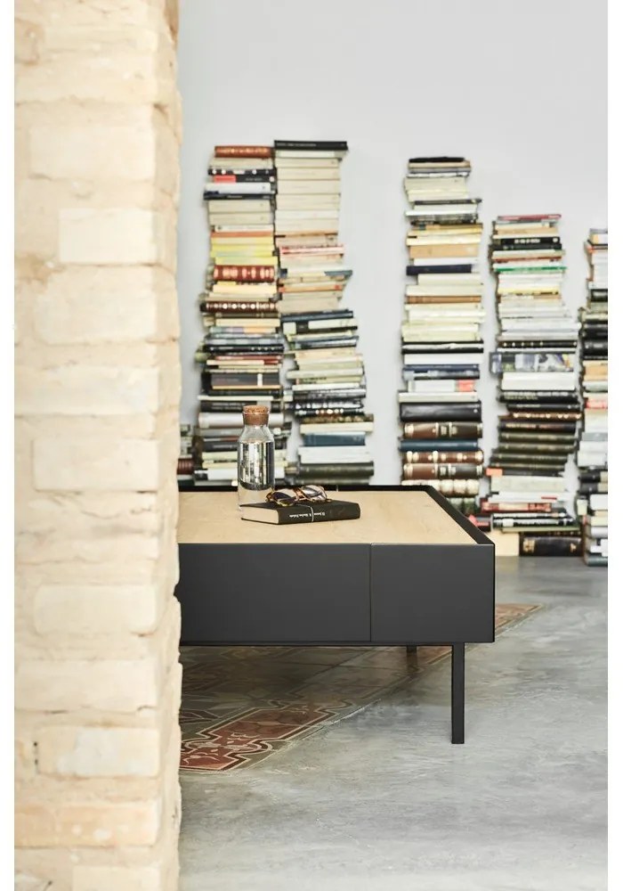 Čierny konferenčný stolík Teulat Arista