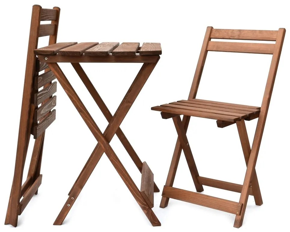 Rojaplast COFFEE bistro set drevený