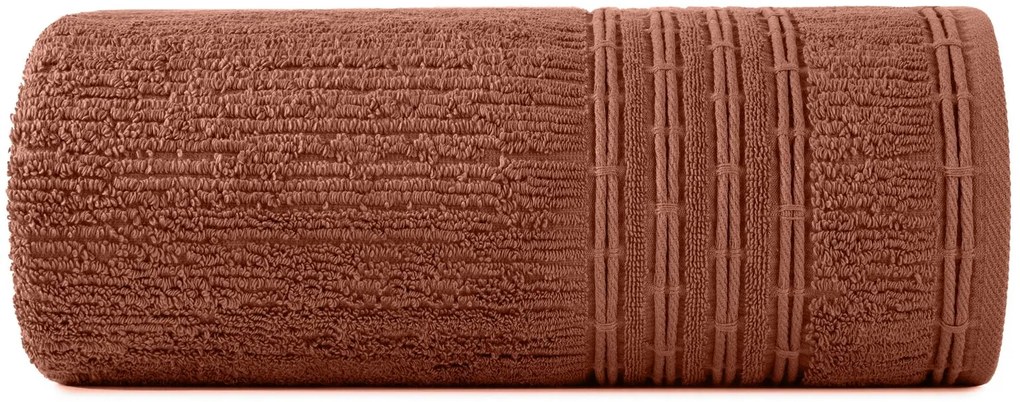 BAVLNENÝ UTERÁK ROMEO 70X140 CM TEHLOVÁ