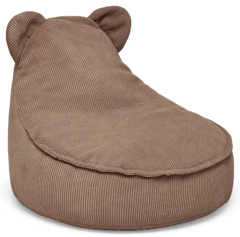 MeowBaby® sedací vak s uškami Slimcord, brown