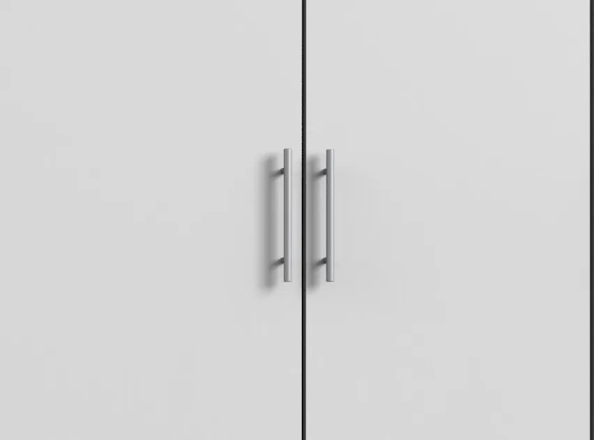 Šatníková skriňa Ben, 270 cm, biela