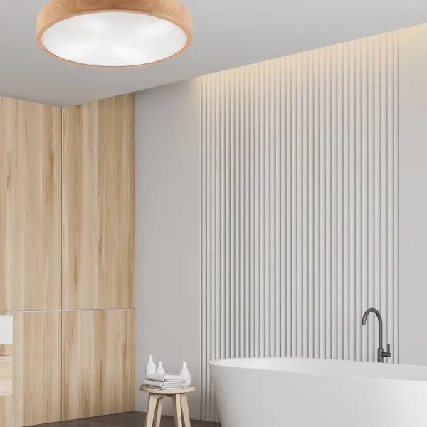 Stropné svietidlo OAK 4xE27/60W/230V ø 57,5 cm dub