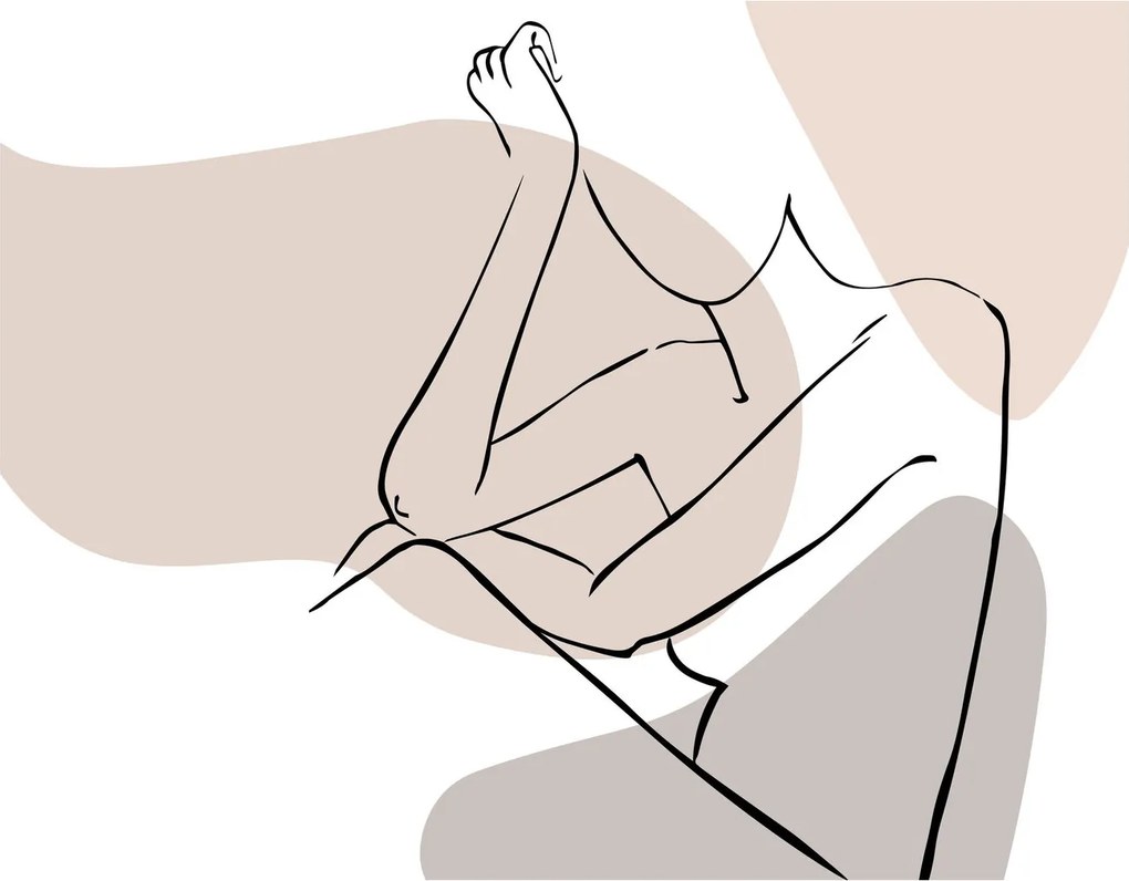 Obraz - Woman body line art N⁰1 (90x60 cm)