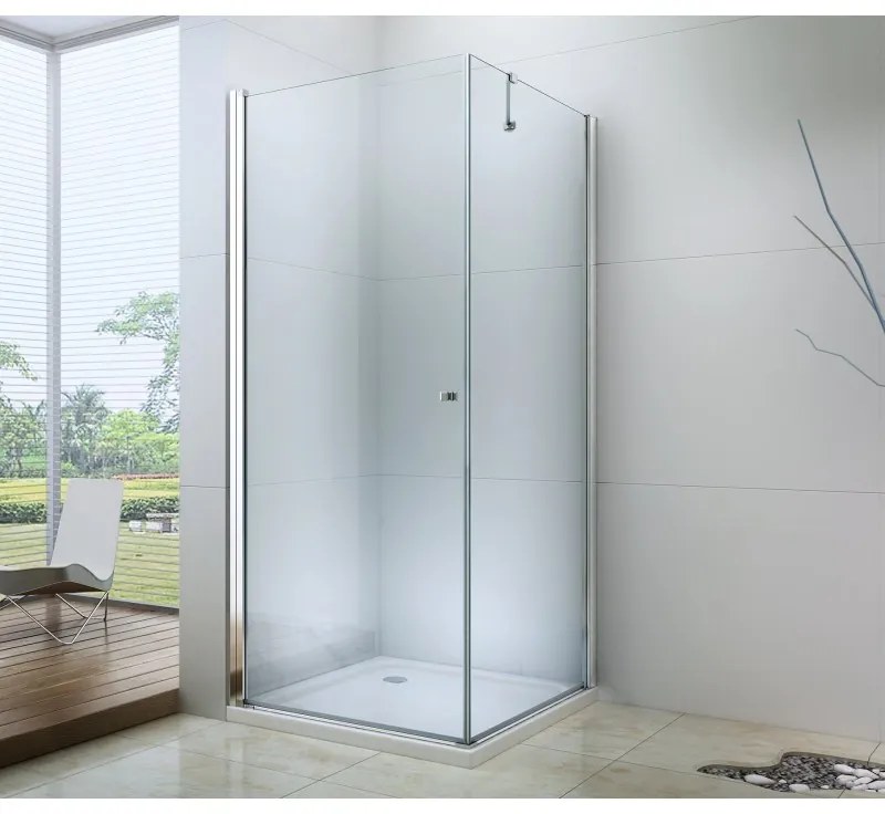 Mexen Pretoria sprchovací kút 60x80cm, 6mm sklo, chrómový profil-číre sklo, 852-060-080-01-00