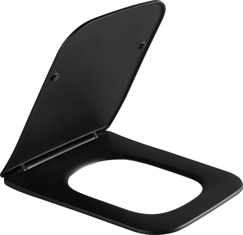 Erga Erga, WC sedadlo z duroplastu, série Mery, Toscana, čierna matná, ERG-V03-ND-SEATSH040-BK