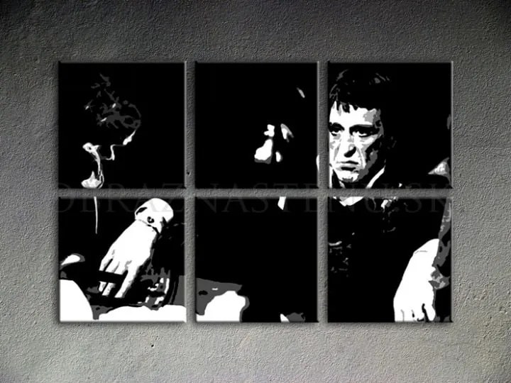 Ručne maľovaný POP Art obraz SCARFACE-AL PACINO | rôzne rozmery