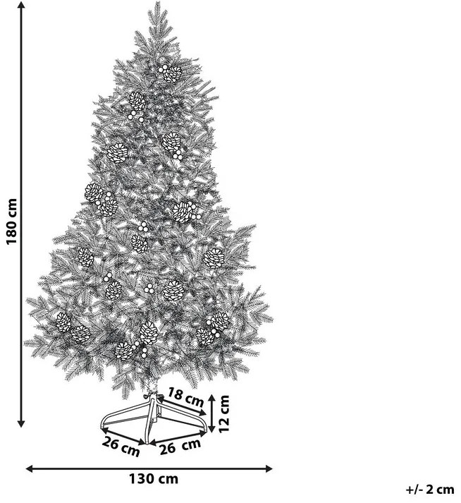 Umelý vianočný stromček 180 cm DINNA (zelená). Vlastná spoľahlivá doprava až k Vám domov. 1023181