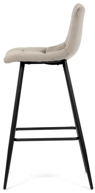 Autronic BONTEC Barová stolička, hnedá, látka, AUB-X7015 CAP2 Farba: Šedá