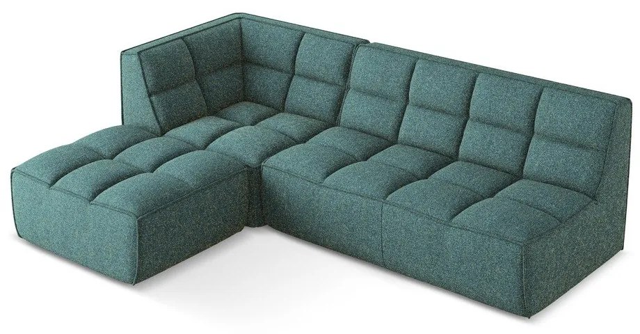 Tyrkysovomodrá modulárna rohová pohovka (variabilná) Kalai – Makamii