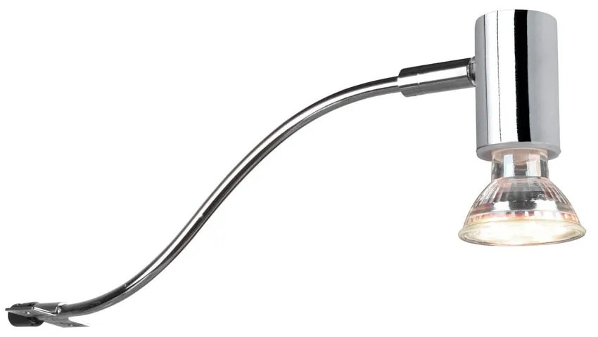 Nástenné svietidlo v lesklej striebornej farbe (dĺžka 34 cm) Giada - Trio