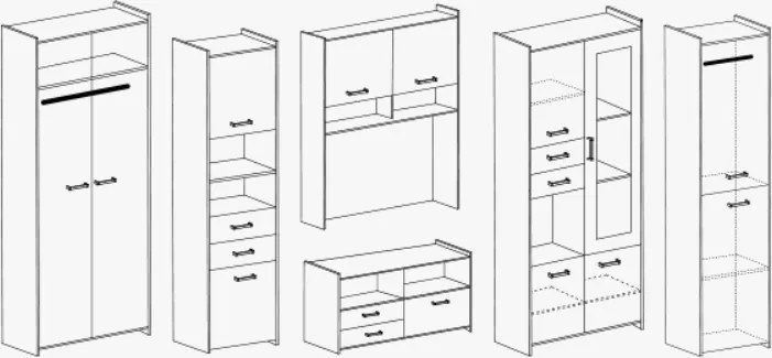 Obývacia stena MIRRAGE