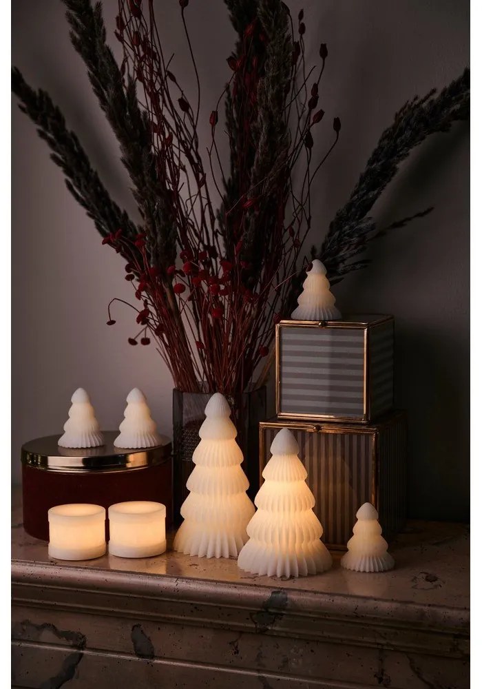 Biela svetelná dekorácia ø 11 cm Claire – Sirius