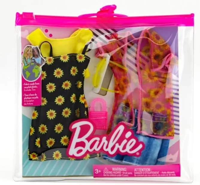 HBV71 Barbie Fashion Sunflower 2 Outfits