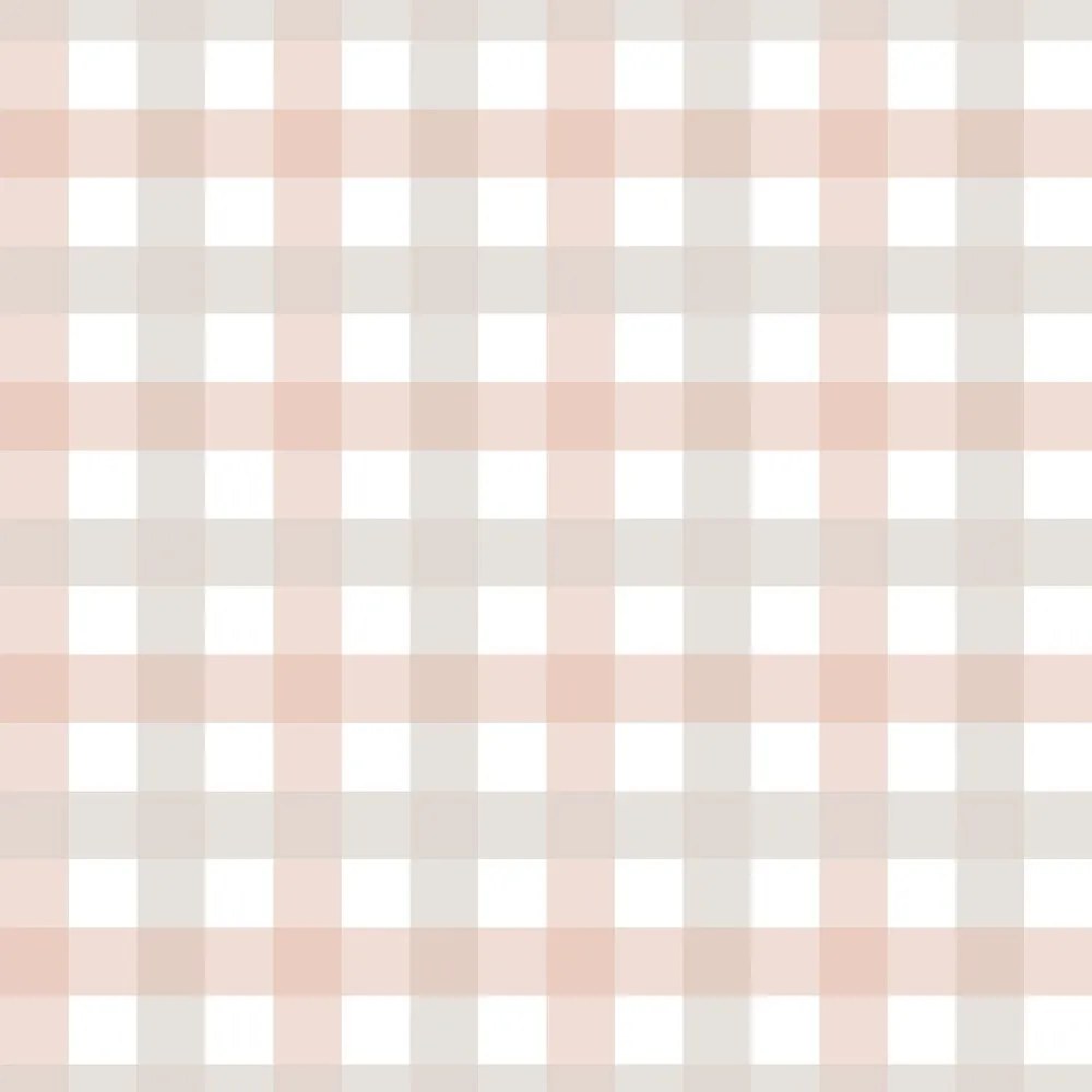 Tapeta kockovaná ružová malá 280x100 cm