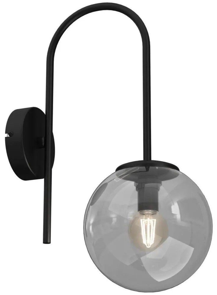 Nástenná lampa CAMBRIDGE 1xE14/60W/230V čierna