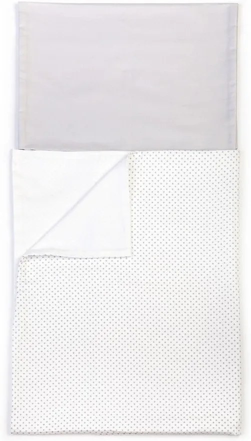 Detské sivé bavlnené obliečky YappyKids Shades, 100 × 135 cm